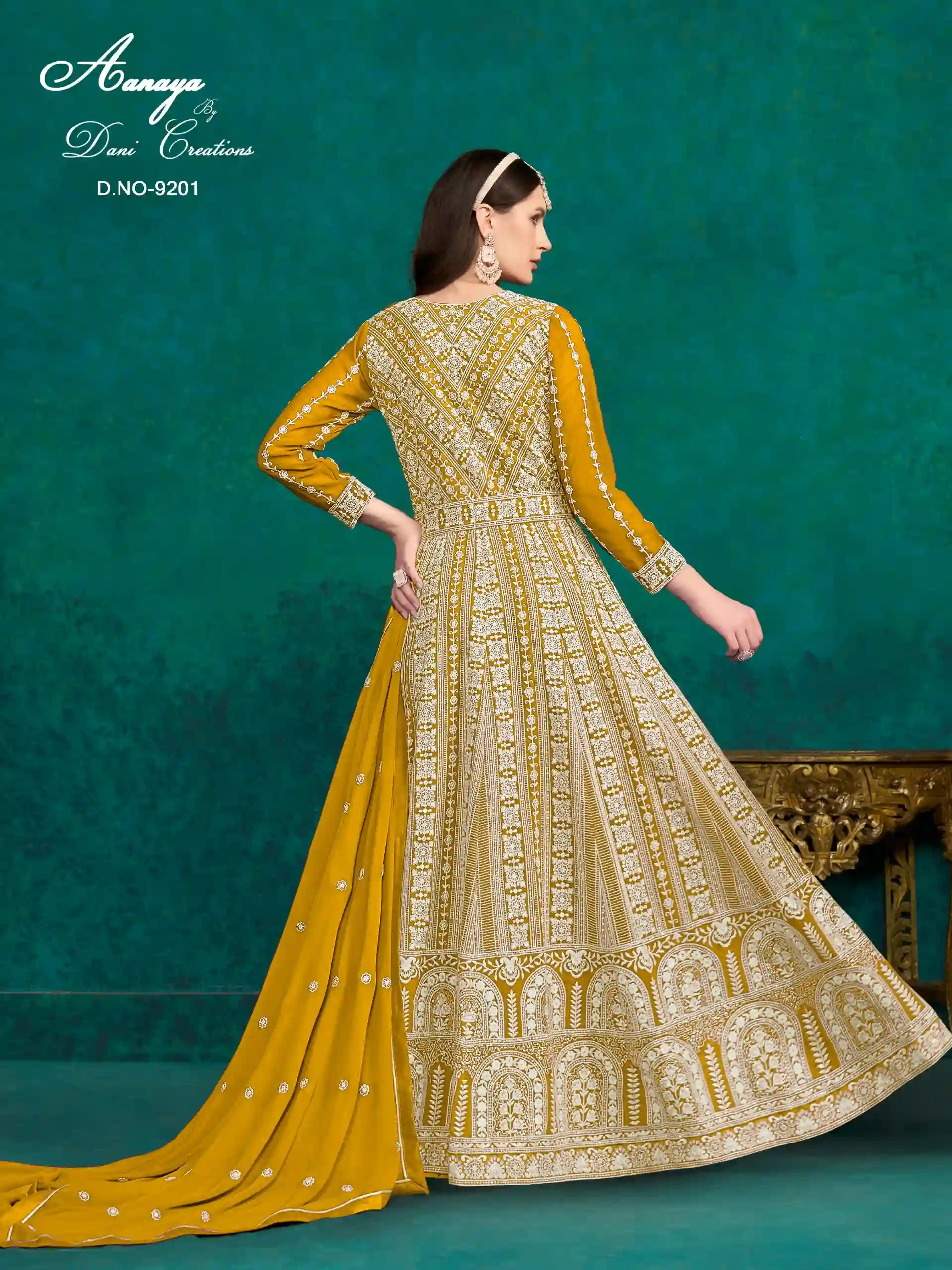 Aanaya 9200 Series Vol 192 Faux Georgette Wholesale Designer Salwar Suit Catalog — Wholesale Salwar Suits, MPA wholesale from Surat — view 4